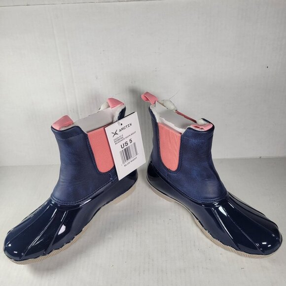 Arctix Women Mckenezie Navy & Pink Waterproof Winter Duck Boots Size US 5 - Picture 5 of 7